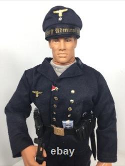 1/6 Hasbro Gi Joe Custom Ww2 German Kriegsmarine Admiral Scheer Sailor & Stand