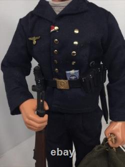 1/6 Hasbro Gi Joe Custom Ww2 German Kriegsmarine Admiral Scheer Sailor & Stand