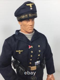1/6 Hasbro Gi Joe Custom Ww2 German Kriegsmarine Admiral Scheer Sailor & Stand