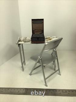 1/6 Ww2 German U Boat Kriegsmarine Enigma Machine Table Chair 5-charts Diorama