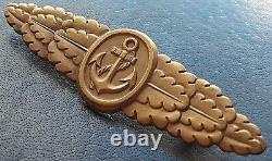 11064? German Kriegsmarine Naval Combat Clasp post WW2 1957 pattern maker ST&L