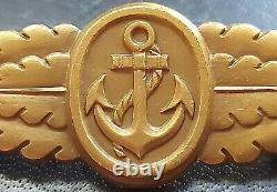 11064? German Kriegsmarine Naval Combat Clasp post WW2 1957 pattern maker ST&L