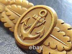 11064? German Kriegsmarine Naval Combat Clasp post WW2 1957 pattern maker ST&L