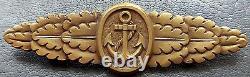 11123? German Kriegsmarine Naval Combat Clasp post WW2 1957 pattern maker ST&L