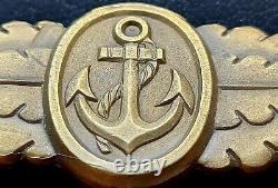11506? German post WW2 1957 pattern Kriegsmarine Naval Combat Clasp Bronze ST&L
