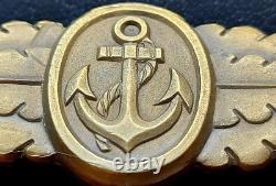 11506? German post WW2 1957 pattern Kriegsmarine Naval Combat Clasp Bronze ST&L
