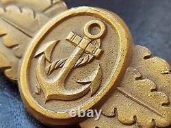 11506? German post WW2 1957 pattern Kriegsmarine Naval Combat Clasp Bronze ST&L