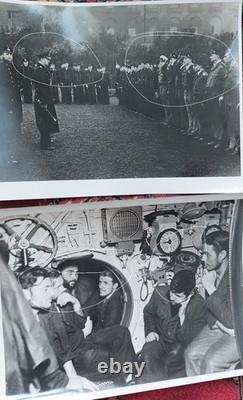 11x WW2 ORIGINAL LARGE GERMAN PRESS PHOTO KRIEGSMARINE U BOOT U BOAT Dönitz
