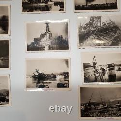 13 Original WWII German Naval Photos Toulon Fleet Scuttling TA 9 Kriegsmarine