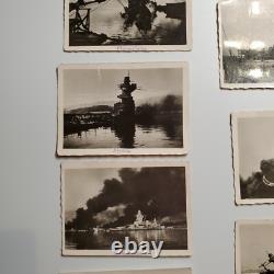 13 Original WWII German Naval Photos Toulon Fleet Scuttling TA 9 Kriegsmarine