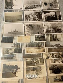 140 x Original WW2 German Kriegsmarine Photo Album Pictures Training To Service