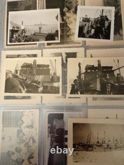 140 x Original WW2 German Kriegsmarine Photo Album Pictures Training To Service