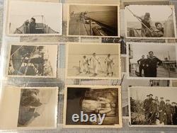 140 x Original WW2 German Kriegsmarine Photo Album Pictures Training To Service