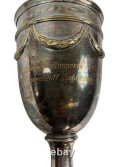 1929 WW2 German Kriegsmarine SMS Schlesien Battleship Artillery Award Goblet