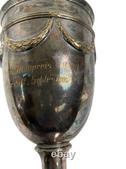 1929 WW2 German Kriegsmarine SMS Schlesien Battleship Artillery Award Goblet