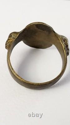 1940 German WW2 Navy Kriegsmarine Ring Operation Viking Drakkar