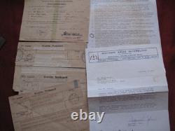 1940 original German WW2 Telegram Document Lot to U-Boat Kriegsmarine Commander
