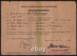 1940 original German WW2 Telegram Document Lot to U-Boat Kriegsmarine Commander