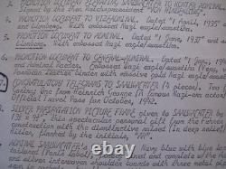 1940 original German WW2 Telegram Document Lot to U-Boat Kriegsmarine Commander