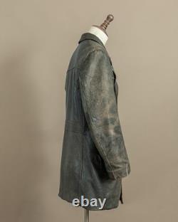 1940s German Kriegsmarine Leather U-Boat Jacket WW2 Size 40-42