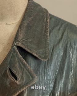 1940s German Kriegsmarine Leather U-Boat Jacket WW2 Size 40-42