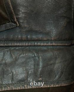 1940s German Kriegsmarine Leather U-Boat Jacket WW2 Size 40-42