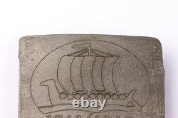 1941 / 1943 German Kriegsmarine Viking Ship Belt Buckle And Anchor Button