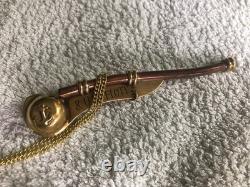 1942 Danzig German Kriegsmarine 8th U-boat Flotilla Boatswain's Whistle / Brass