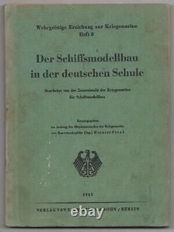 1943 WW2 Original GERMAN NAVY Kriegsmarine paperback book w uniformed boy photo