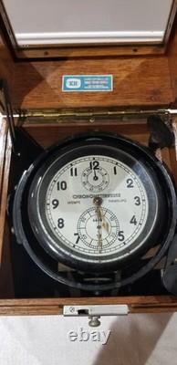1944 WWII German Kriegsmarine Marine Chronometer Wempe Hamburg No. 4410 (M3944)