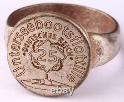 25th U-boat Flotilla WW2 German ring naval submarine U-Boot Kriegsmarine Navy WW
