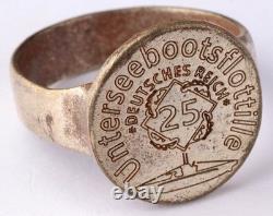 25th U-boat Flotilla WW2 German ring naval submarine U-Boot Kriegsmarine Navy WW