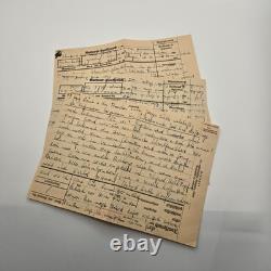 3 WWII Gotenhafen Kriegsmarine Antwort-Funkspruch Forms Geheim Letter Lot German