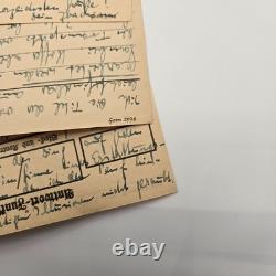 3 WWII Gotenhafen Kriegsmarine Antwort-Funkspruch Forms Geheim Letter Lot German