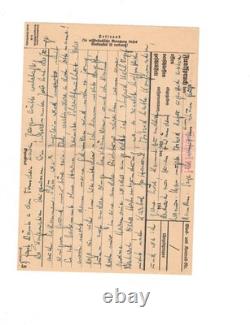 3 WWII Gotenhafen Kriegsmarine Antwort-Funkspruch Forms Geheim Letter Lot German