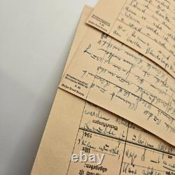 3 WWII Gotenhafen Kriegsmarine Antwort-Funkspruch Forms Geheim Letter Lot German