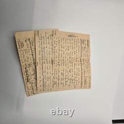 3 WWII Gotenhafen Kriegsmarine Antwort-Funkspruch Forms Geheim Letter Lot German