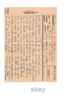 3 WWII Gotenhafen Kriegsmarine Antwort-Funkspruch Forms Geheim Letter Lot German
