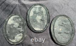 3pcs-WWII German Kriegsmarine Shoulder Rank Rate Insignia In Metal