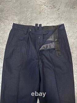 40s 50s vintage German Kriegsmarine post period ww2 army wool officer pants
