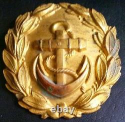6799? German Navy Kriegsmarine officer parade belt buckle gold WW2 Dolchkoppel