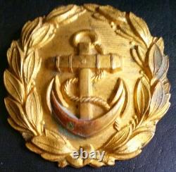 6799? German Navy Kriegsmarine officer parade belt buckle gold WW2 Dolchkoppel