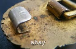 6800? German Navy Kriegsmarine officer parade belt buckle gold WW2 Dolchkoppel