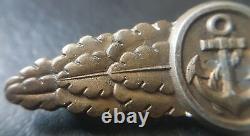 7788? German Kriegsmarine Naval Combat Clasp post WW2 1957 pattern maker SOUVAL