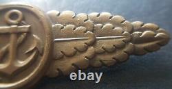 8638? German Kriegsmarine Naval Combat Clasp post WW2 1957 pattern maker ST&L