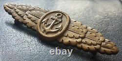 8638? German Kriegsmarine Naval Combat Clasp post WW2 1957 pattern maker ST&L