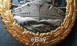 8762 German Navy Kriegsmarine High Seas Fleet War Badge post WW2 1957 pattern