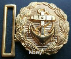 8963 German Navy Kriegsmarine officer parade belt buckle gold WW2 Dolchkoppel