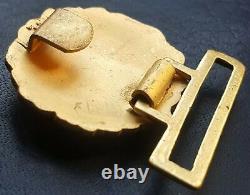 8963? German Navy Kriegsmarine officer parade belt buckle gold WW2 Dolchkoppel