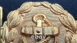 8963? German Navy Kriegsmarine officer parade belt buckle gold WW2 Dolchkoppel
